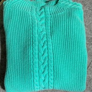 Talbots Women's Cable Knit Sweater - Teal